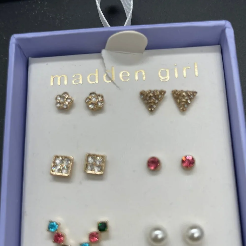 NEW IN BOX Madden Girl Earrings - 12 pair